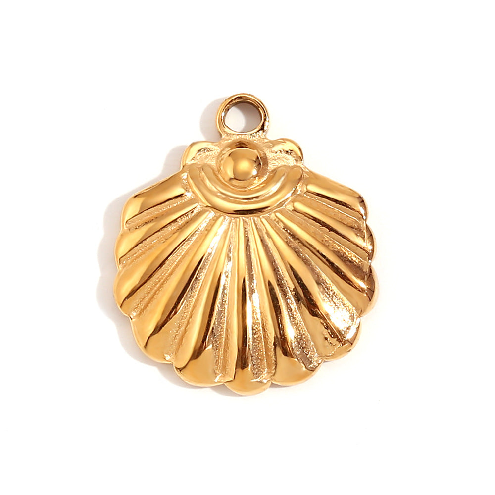 Wholesale Retro Geometric Stainless Steel 18K Gold Plated DIY Jewelry Accessories